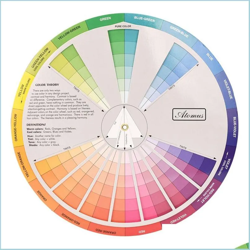 Постоянная чернила макияжа Профессиональная бумажная карта дизайн цвета цветовой карты