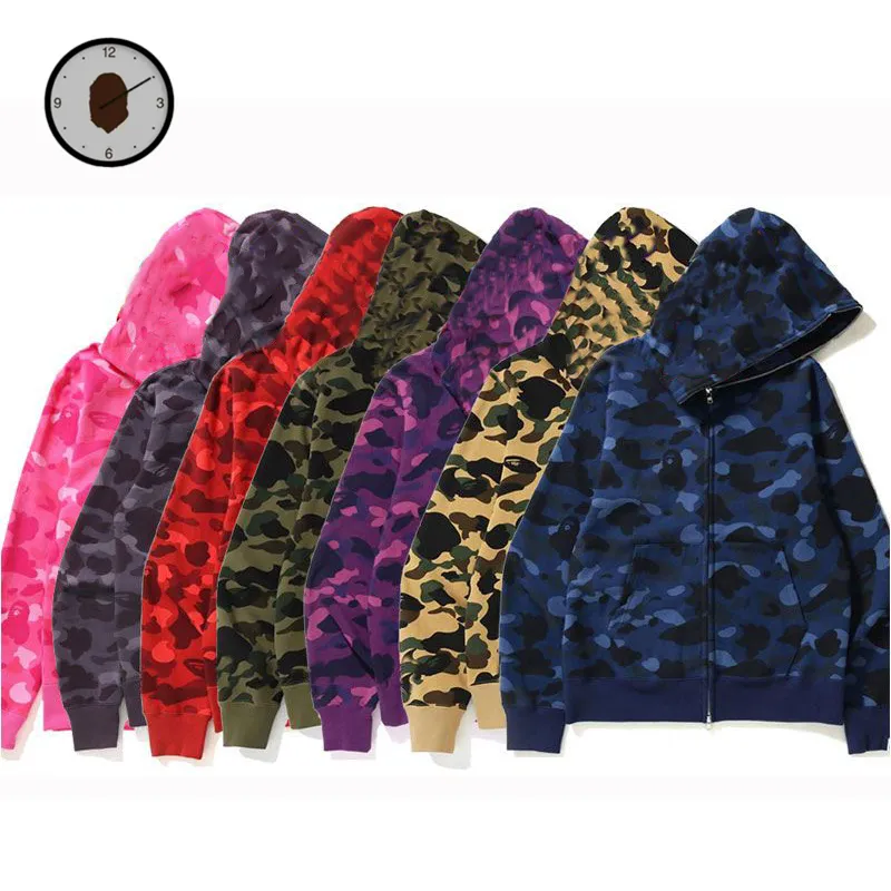 Designer Full Zip Sweat à capuche Crazy Face Veste Big D Hoody Men Women Femmes Zipper Sudadera Automne Hiver Jogger Sports Vaies Loose Hoodiies