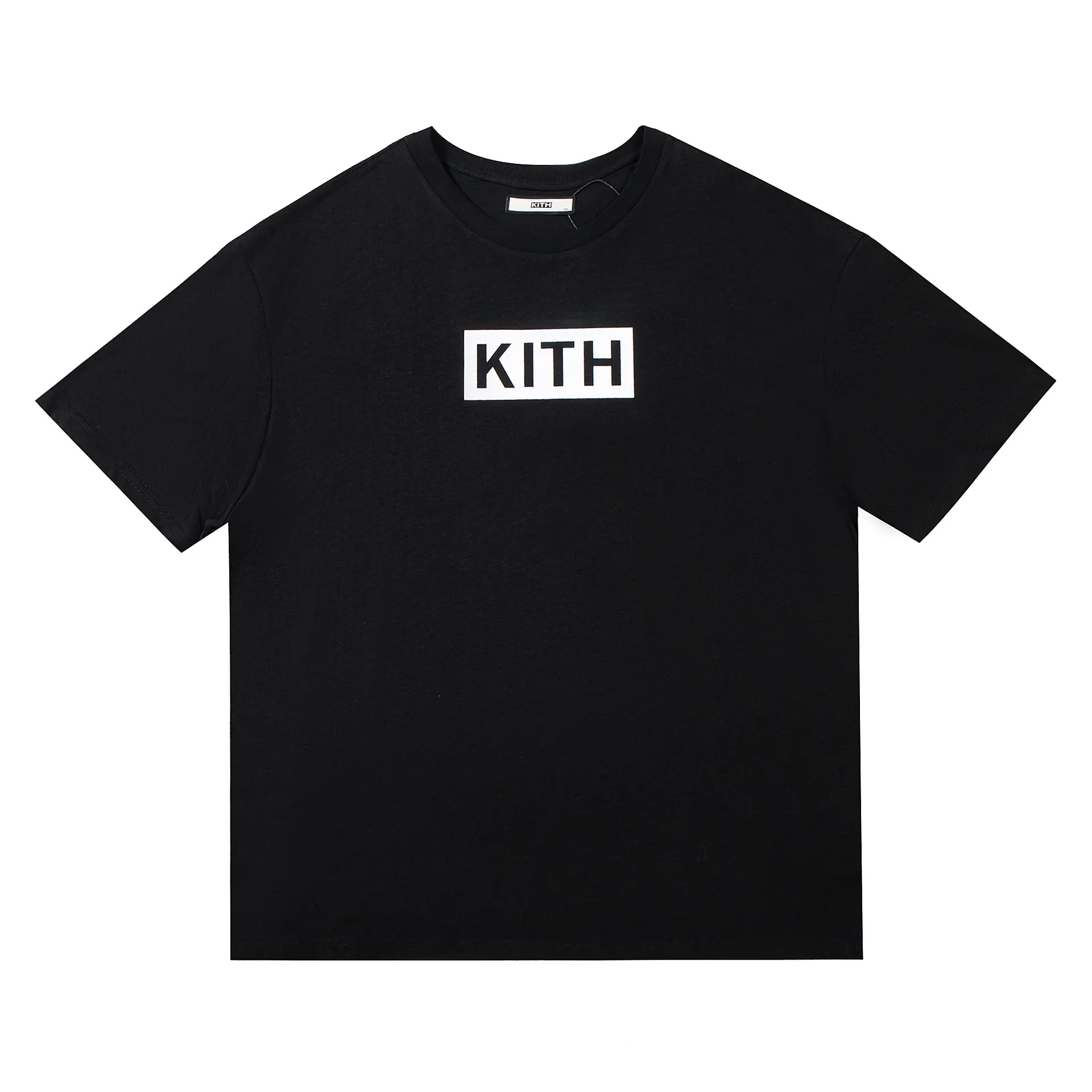 Мужские футболки Kith Box Logo Футболка Хлопковая повседневная мужская женская классическая футболка Kith с коротким рукавом с принтом Летние повседневные мужские топы