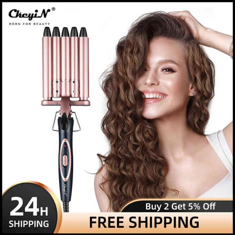 Hair Curlers Straighteners 110 220V Perm Splint Titanium Automatic