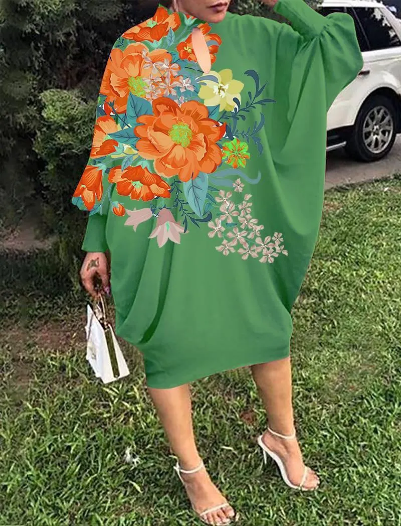Casual Vintage Fashion Oversized Womens Dress Bat Sleeve Party Evening  Mid-Calf Maxi Loose African Long Sexy Dresses from Dhgate Basic & Casual  Dresses - price 33.73