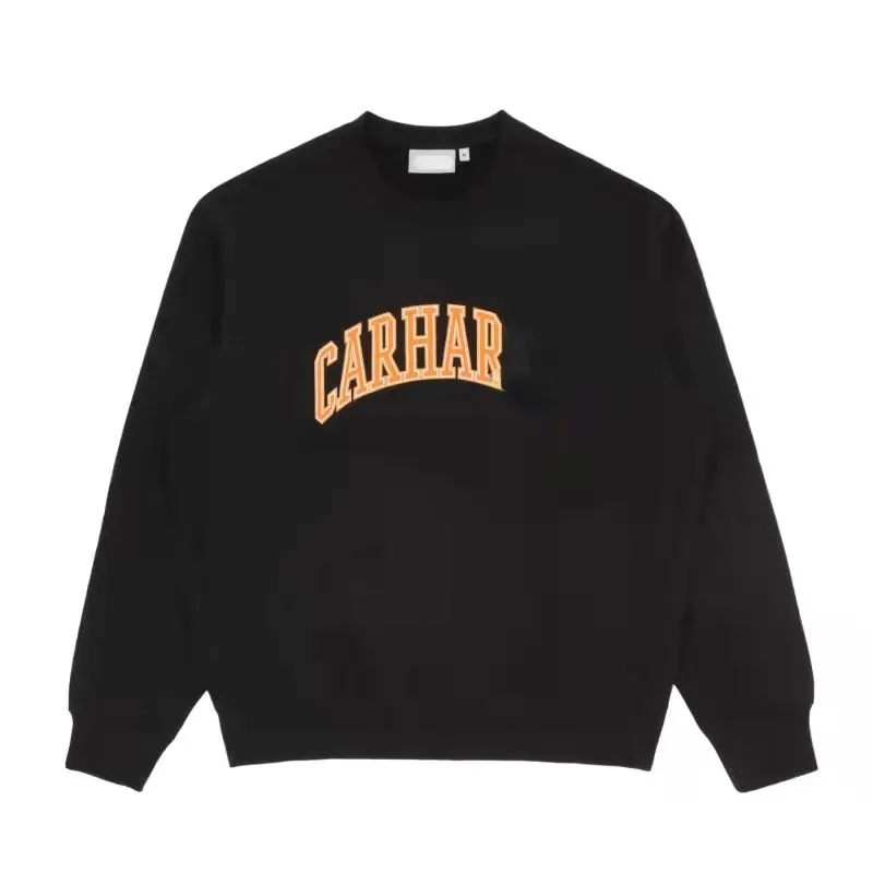 Carhart mens hoodie designer tröja brev broderade tröja män kvinnor teknisk fleece lång ärm thirt överdimensionerad pullover rock 4xl 5xl