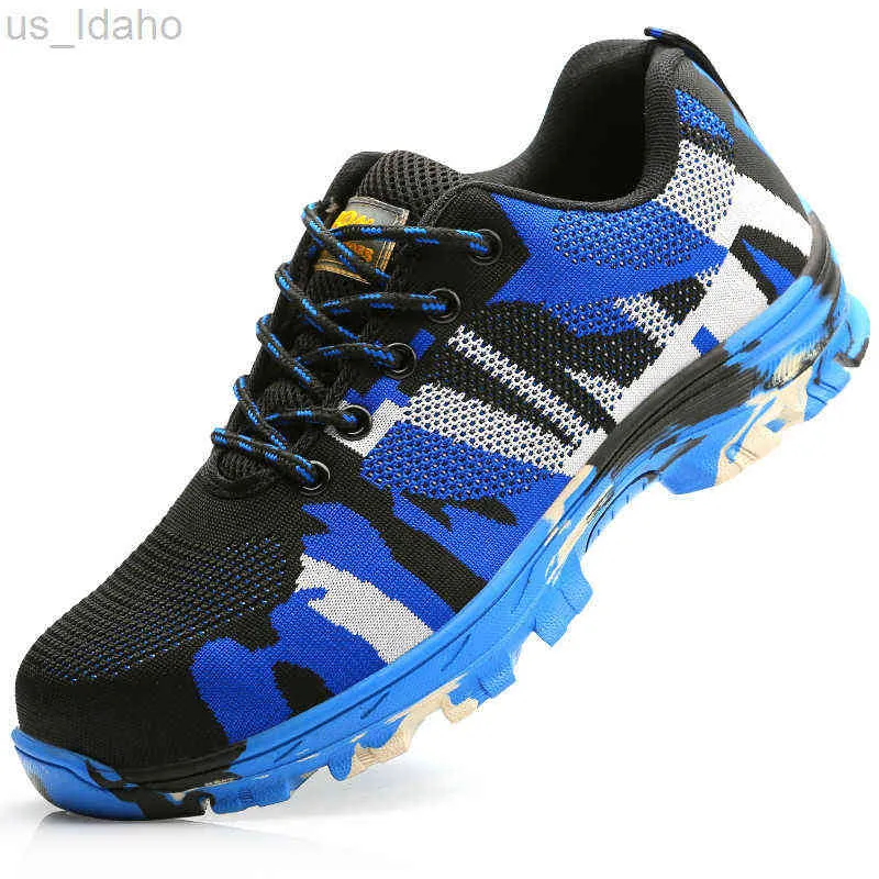 Boots Camouflage Steel Toe Work Sneakers Puncture Proof