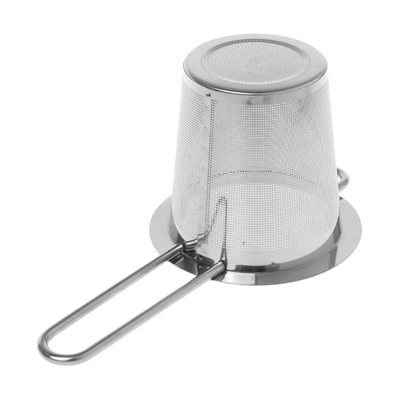 Reusable Mesh Tea Infuser Stainless Steel Strainers Loose Leaf Teapot Spice Filter With Lid Cups Kitchen Accessories 906