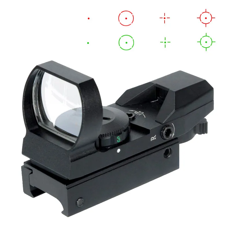 Red Dot Sight, 1x22x33 Multi Reticle Reflex Sight 4 Reticle Optics