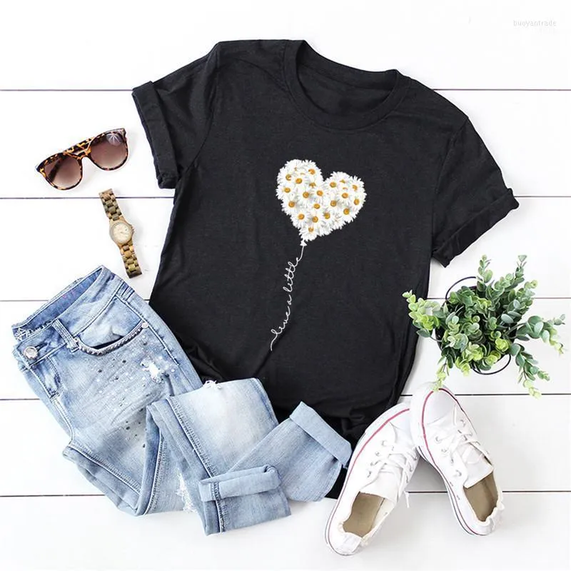 Dames t shirts zomer plus size t-shirt dames katoenen tops mode maisy print shirt o-neck short mouw tees oversized graphic