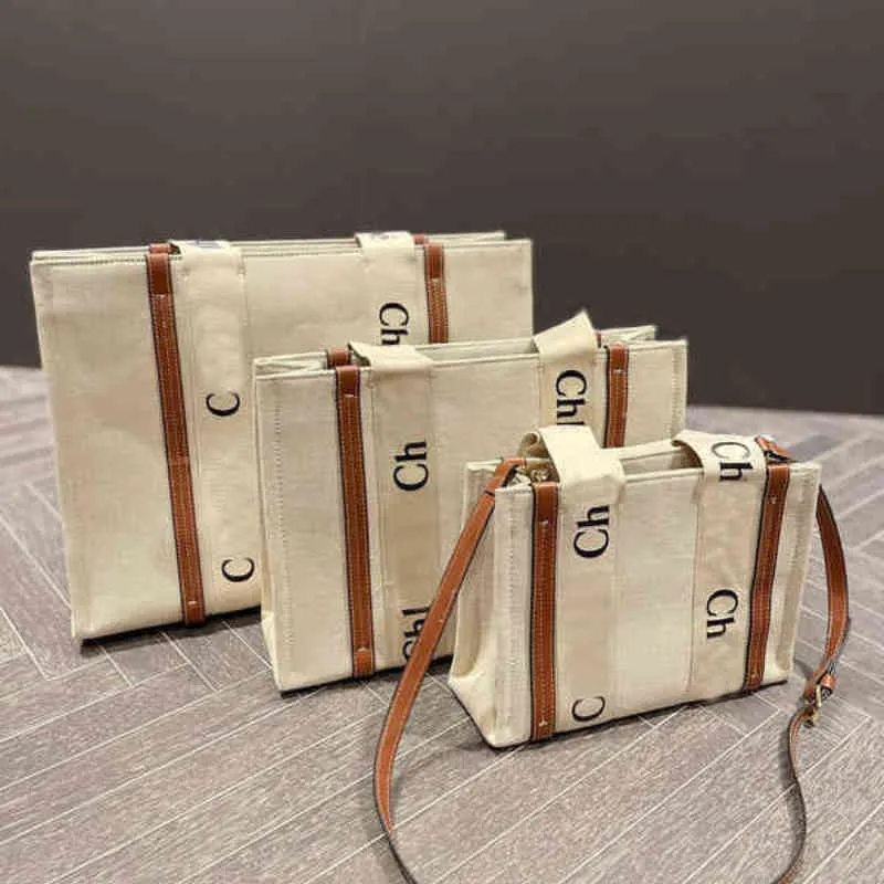 borse di lusso borse firmate da donna Tote shopping bag in tela di lino Grandi borse da spiaggia da viaggio Crossbody Shoulder Wallets Purses 220621
