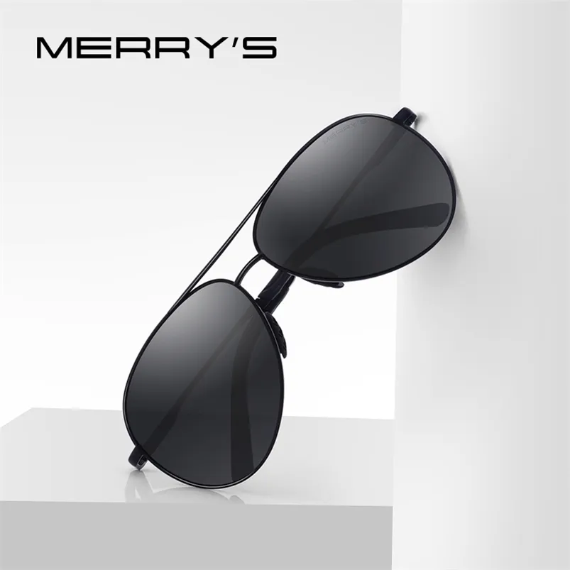 Okulary przeciwsłoneczne Merrys Projekt Men Classic Pilot Spolaryzowane osłony jazdy Nocne okulary przeciwsłoneczne Ochrona UV400 S8601 220920