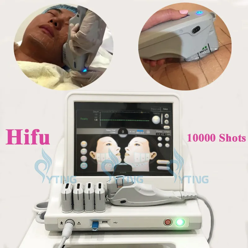 Hifu Skin Care Beauty Equipment 5 Cartrdige Hifu Macchina per la rimozione delle rughe facciali Perdita di peso corporeo Ultrasuoni focalizzati ad alta intensità