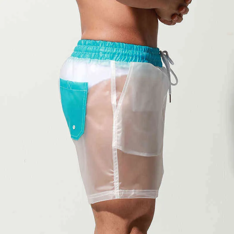 Mens Swimwear Sheer Swim Shorts Red Swim Trunks Men Arcweg Men's