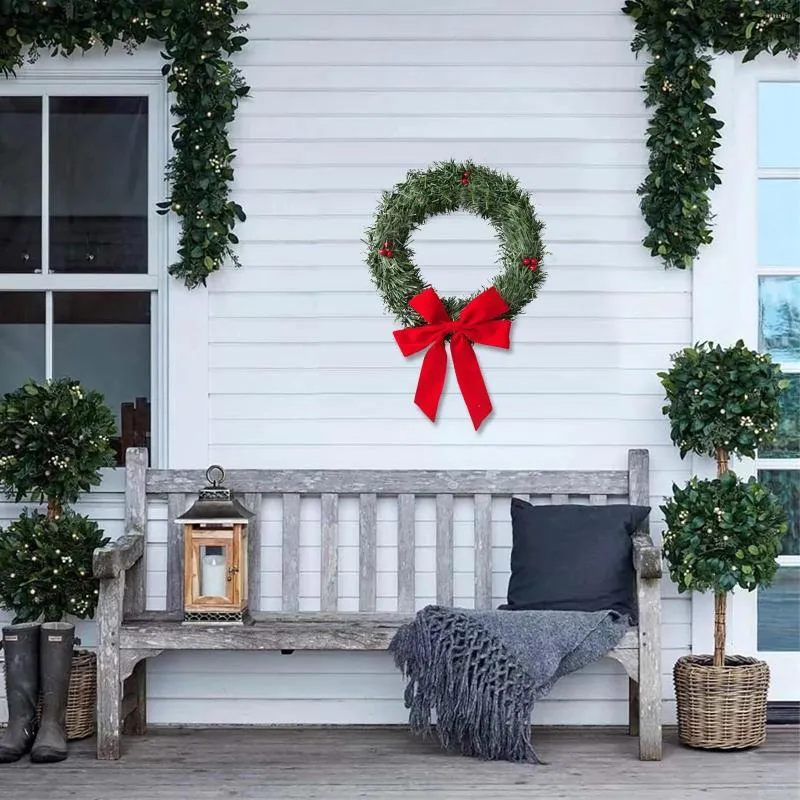 Fiori decorativi Ghirlande di San Valentino per porta d'ingresso Decorazioni da parete da 24 pollici Ghirlanda per finestre da appendere Matrimonio Grande primavera