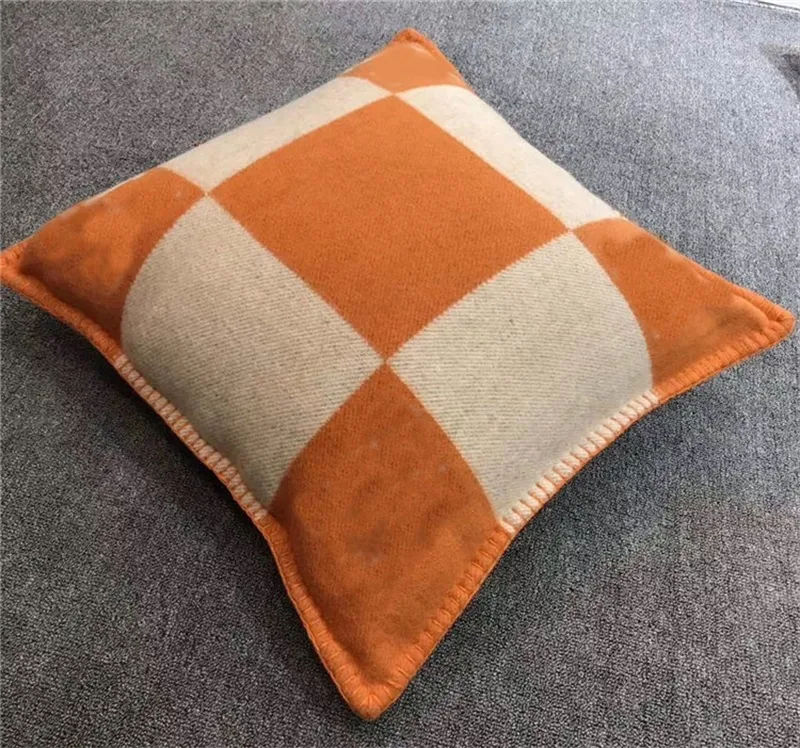 Letter Designer Pillow Bedding Home Room Decor Cudow Case Couch Stol Sofa Orange Car Thick Cashmere Cushion Multisize Men Women C178Q