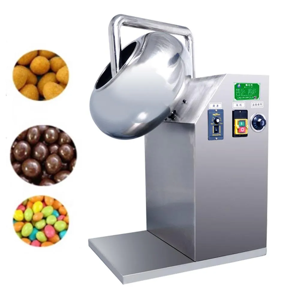 Chocolate Coating Pan Sugar Polishing Candy Snack Making Machines For