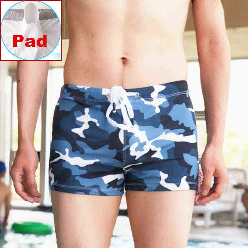 Costumi da bagno da uomo Pene Push Up imbottito per uomo Pantaloncini da bagno Sexy Homo Bulge Boxer Slip Costume da bagno uomo J220913