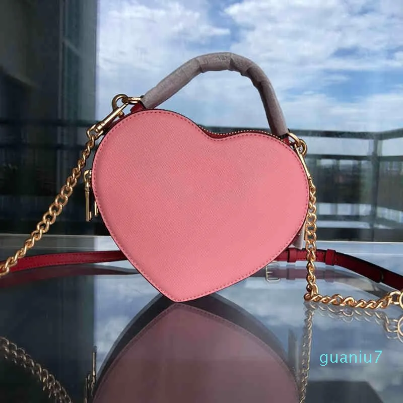 Pink heart shaped bag new arrivals