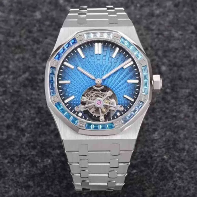 Механические часы с маховиком серии 26530, суперсветящиеся водонепроницаемые спортивные часы из тонкой стали