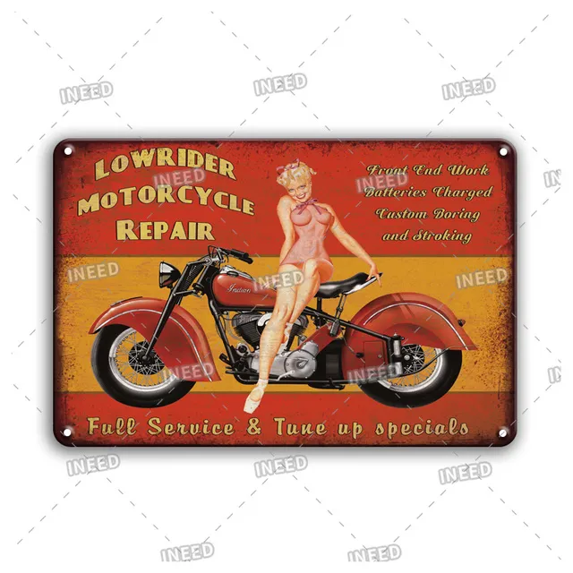 Red Crown Gasoline Pin Up Girl Metal Sign - 24" Round