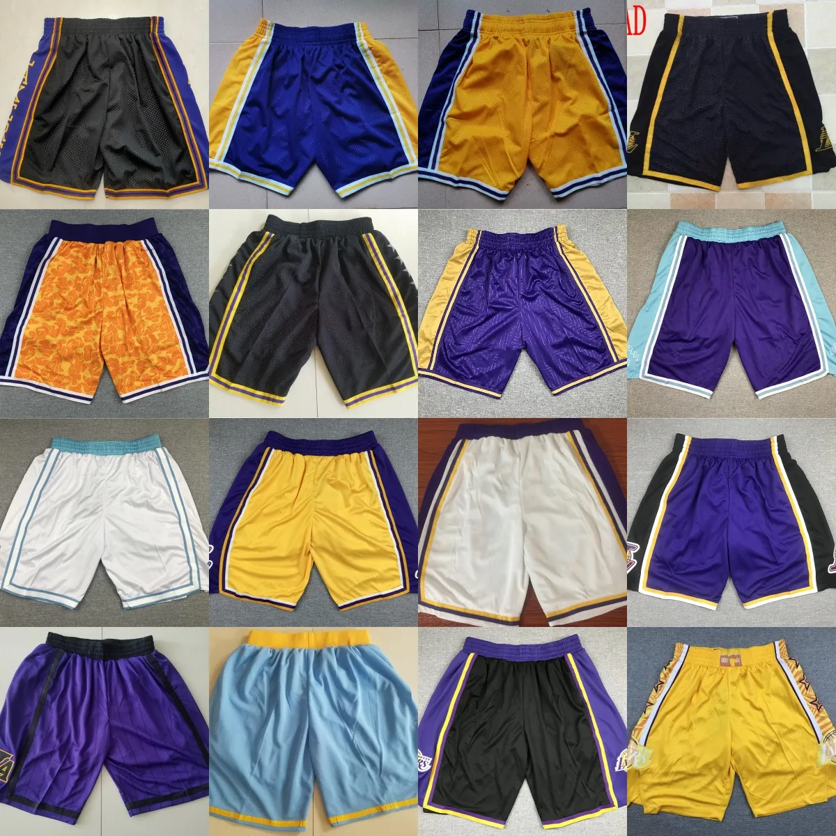 2022-23 Nya basket shorts klassiker Anthony James Davis Hip Pop Pant Zipper Sweatpants Westbrook Schroder Beverley Nunn Toscano-Anderson Jones Short