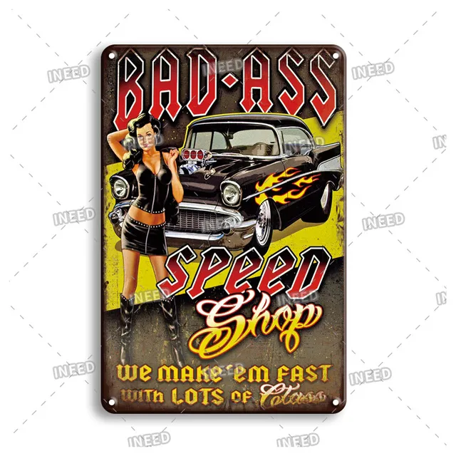 Targa In Metallo Stile Vintage, 20,3 X 30,5 Cm, Con Scritta "Bar Pubhappy Hour Pin Up Girl", In Metallo Nostalgico, Decorazione Per La Casa Per Club Bar E Caffetterie