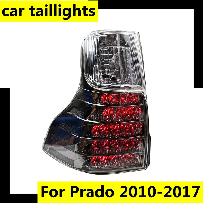 Auto bakre lampa för Toyota Land Cruiser 20 10-20 17 Prado LED TAIL LIGHT FOG Brake Turn Signal TAILDIGHTS RECALDING