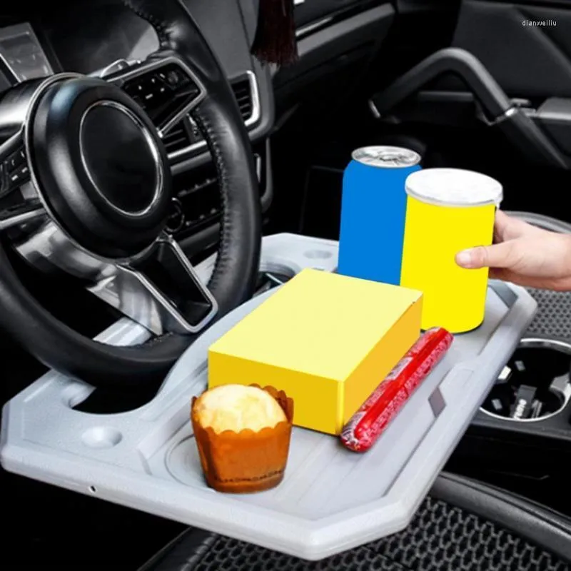 Organizzatore per auto Tavolo volante Mangia carrello da lavoro Bere cibo Caffè Vassoio porta merci Supporto per computer portatile Supporto per scrivania Sedile