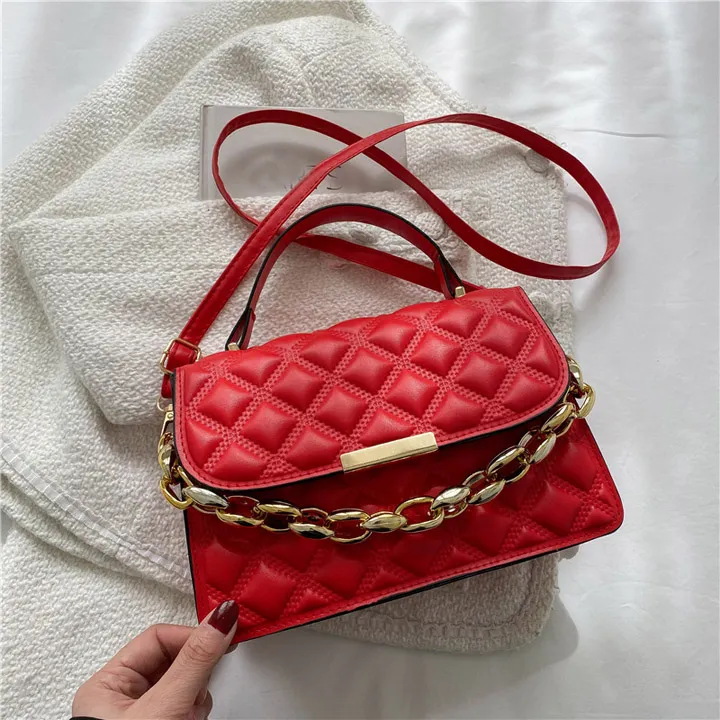 HBP Bag Womens minimalistiska sensorskal Small Square White Kaki och röda väskor Akryl Crossbody Shoulder Handbag A6