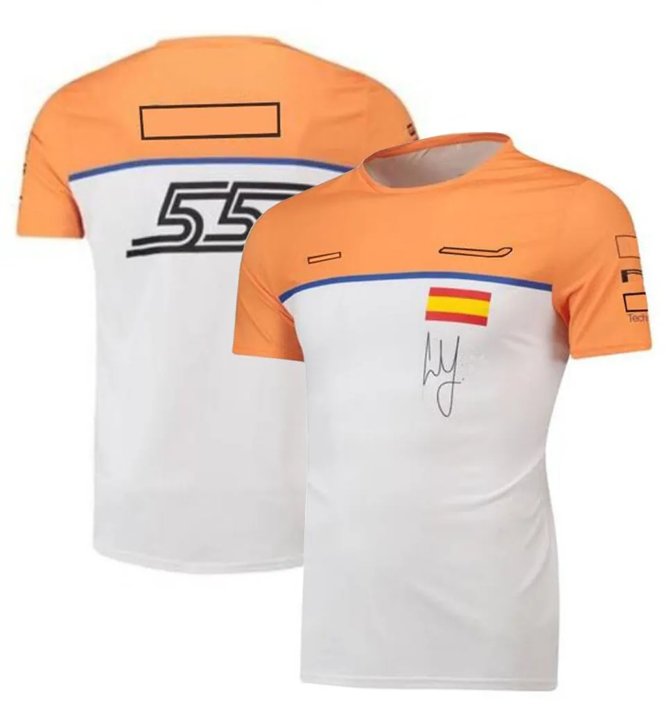 F1 Formule 1 Team Uniform Heren Ronde Hals Sport Korte Mouw T-shirt Plus Size Custom Racing Suit205f