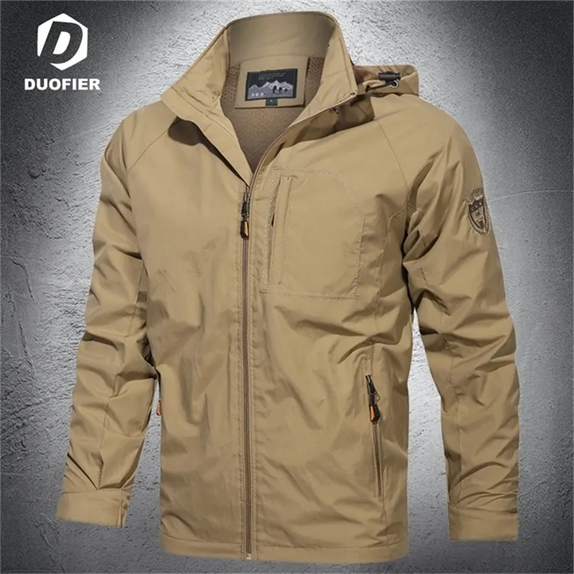 Giacche da uomo Uomo Outdoor Giacca antivento Giacca a vento Cappotto Escursionismo Pioggia Campeggio Pesca Abbigliamento maschile tattico Giacche traspiranti Taglie forti 220919