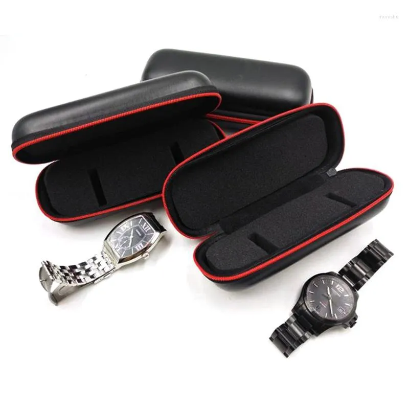 Boîtes de montres Portable EVA Case Zippered Holder Étanche Anti-Fall Packaging Box Storage Collection Travel Gift