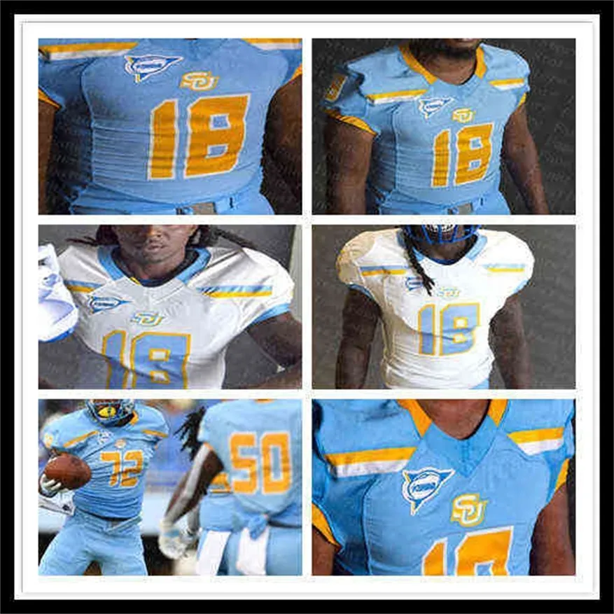 Ws American College Football Wear 2021 Ncaa Southern University SU Football Jersey Davin Cotton O.J. Tucker Hunter Register Tamaurice Smith Aus