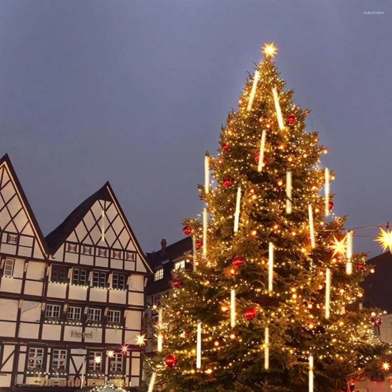 Cuerdas 30M/50M 8LED Diseño romántico Cadena de luces LED alimentada por batería Decoración al aire libre Hada de vacaciones de Navidad Enchufe de EE. UU./UE