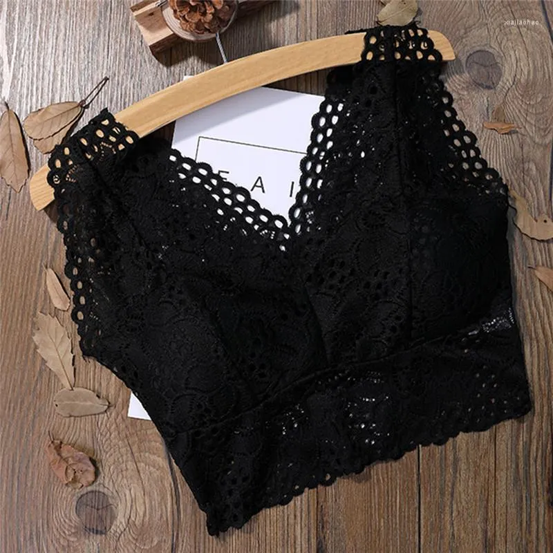 Bustiers & Corsets 2022 Fashion Women Bralette Bra Female Tops Lace Strap Wrapped Chest Shirt Top Underwear Bras For