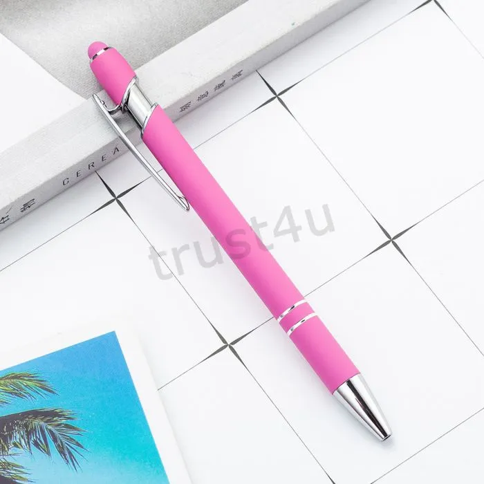 2 In 1 Ballpoint Pen With Capacitive Stylus Tip Metal Writing Pen For ...