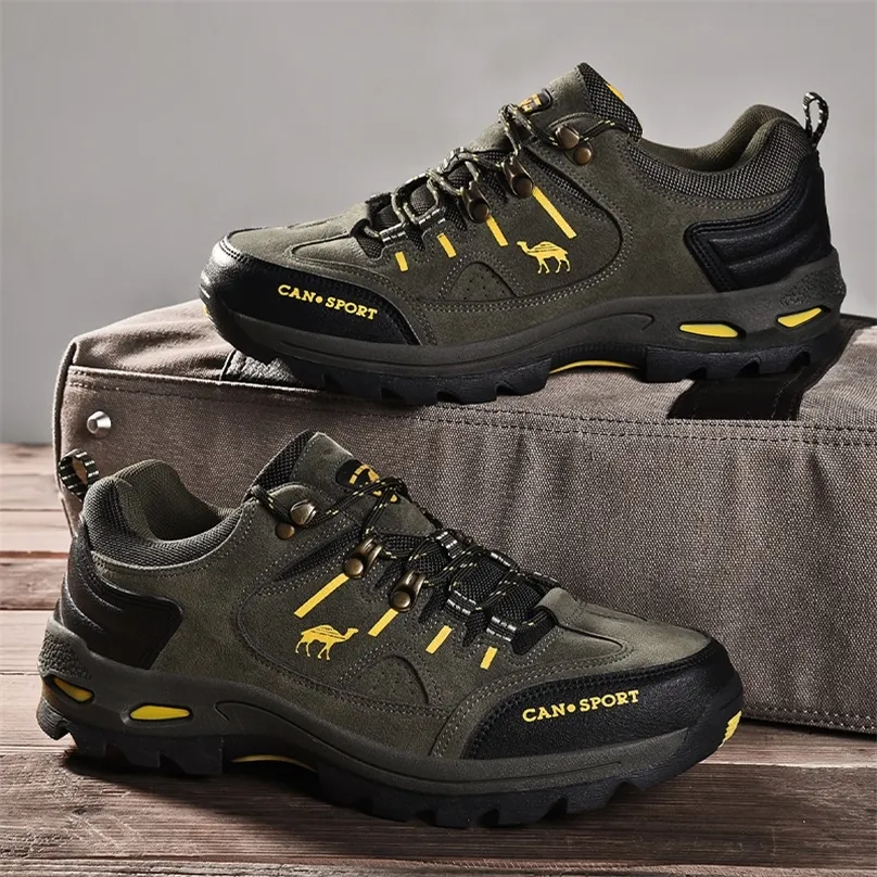 Chaussures de sécurité Haute Qualité Hommes Randonnée Hiver En Plein Air Antidérapant Sentier Homme Baskets Trekking Montagne Bottes Imperméable Escalade Sports 220921