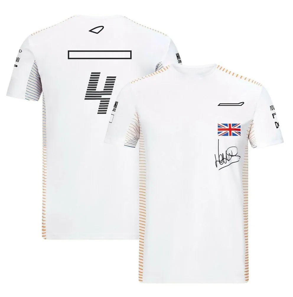 F1フォーミュラワンチームユニフォームメンズラウンドネックスポーツ短袖Tシャツプラスサイズカスタムレーシングスーツ