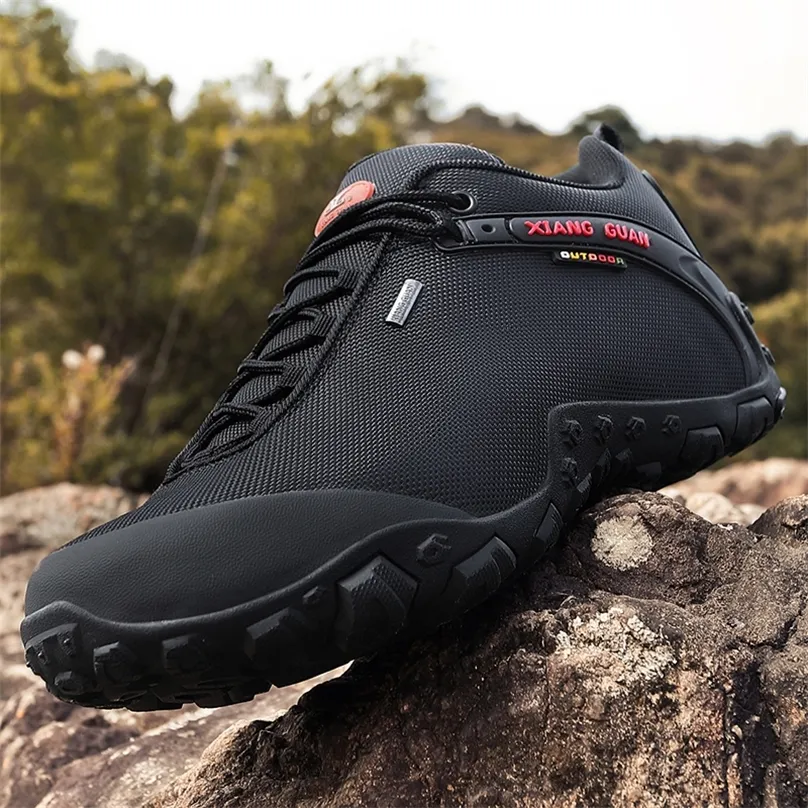 Sapatos de segurança homens caminhando botas de baixo corte ao ar livre tênis atléticos trekking escalada respirável 220921