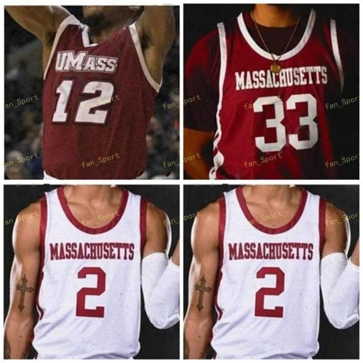 Nik1 NCAA College UMass Minutemen Basketball Jersey 10 Sean East 33 Tre Mitchell 23 T.J. Weeks 12 Carl Pierre 5 Samba Diallo 4 Keon Clergeot