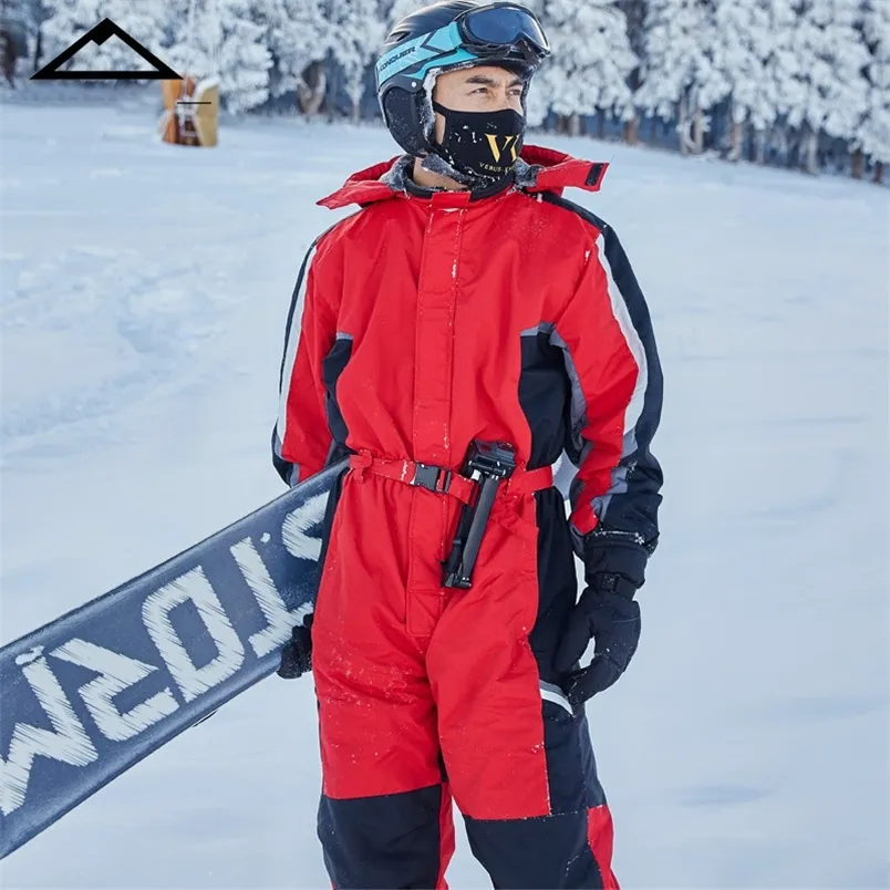 Traje de nieve impermeable para hombre, chaqueta con capucha y pantalones  de esquí, 2 piezas, cálido traje de esquí