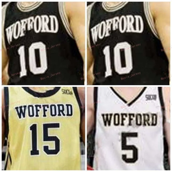 Nik1 cucita personalizzata 25 Messiah Jones 31 Donovan Theme-Love 33 Cameron Jackson 50 Matthew Pegram Wofford Terriers College Uomo Donna Maglia della gioventù