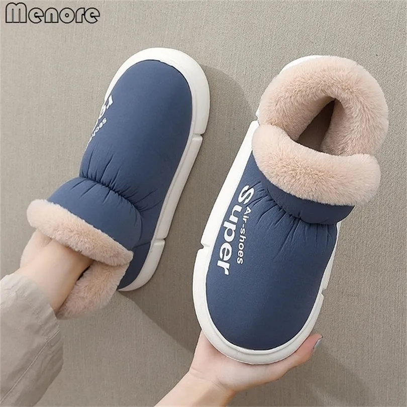 Slippers Snow Women Boots Platform Ladies Home Fluffy Shoes Waterproof s Keep Warm Soft Winter Cotton 220921