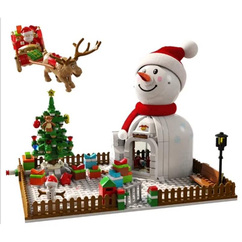 Juldekorationer Tekniska serier Bilbyggnadsblock Tree Toy 2870st Model Brick Children Boy 220921