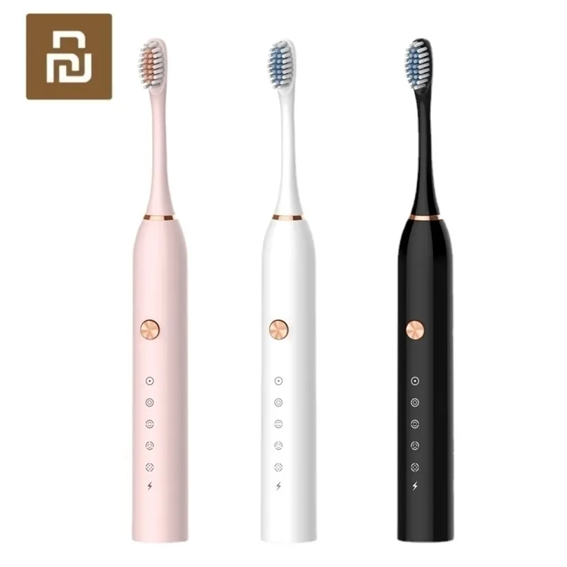 Toothbrush Sonic Electric Adult Household Soft Bristle USB Rechargeable Waterproof Ultrasonic Automatic Tooth Brush 220921