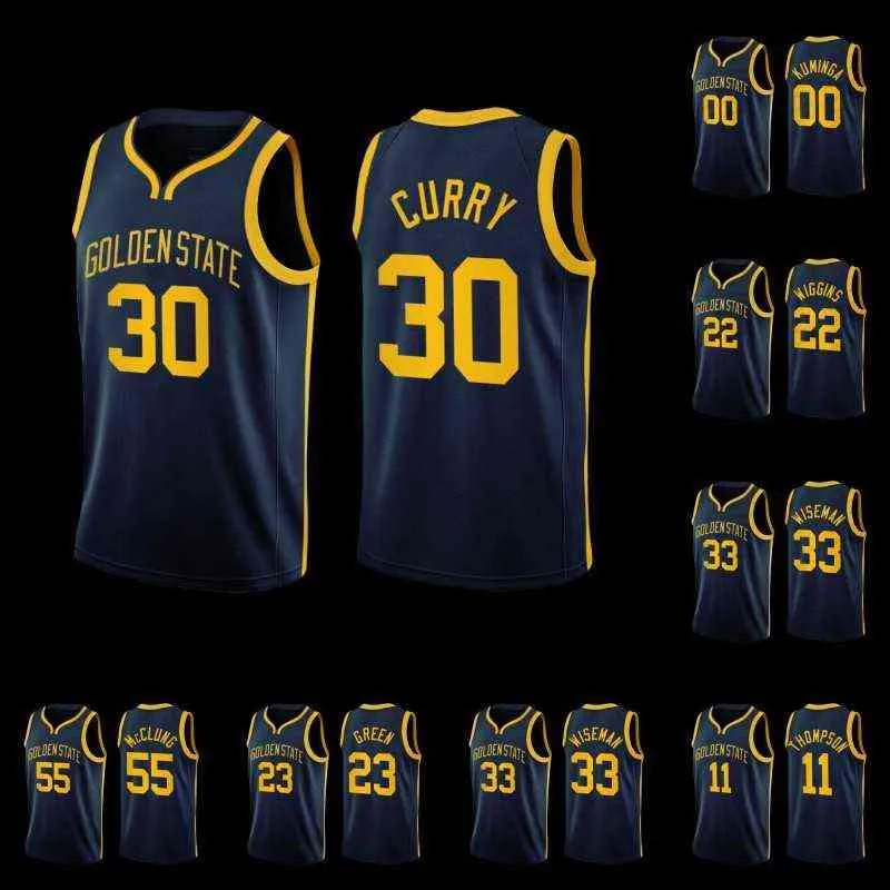 2022-23 Verklaring Editie Basketballerse Stephen 30 Curry Draymond 23 Green Andrew 22 Wiggins KY 11 Thompson 3 Poole James 33 Wiseman Jonathan 00 Kuminga Jerseys