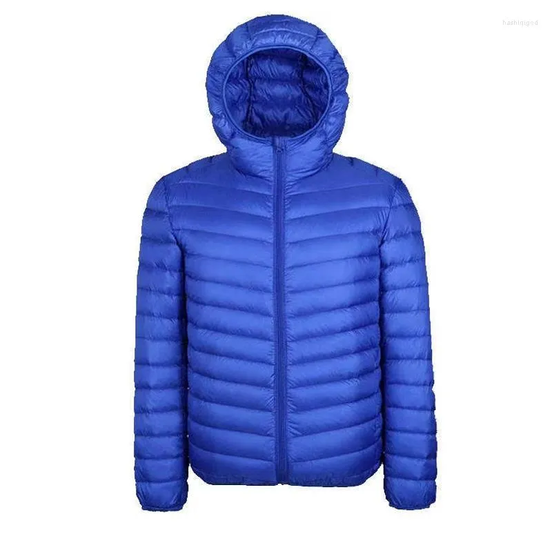 남자 다운 남자 파카 겨울 라이트 포장 가능한 재킷 남자 가을 패션 슬림 후드 코트 플러스 캐주얼 브랜드 재킷 c25men 's