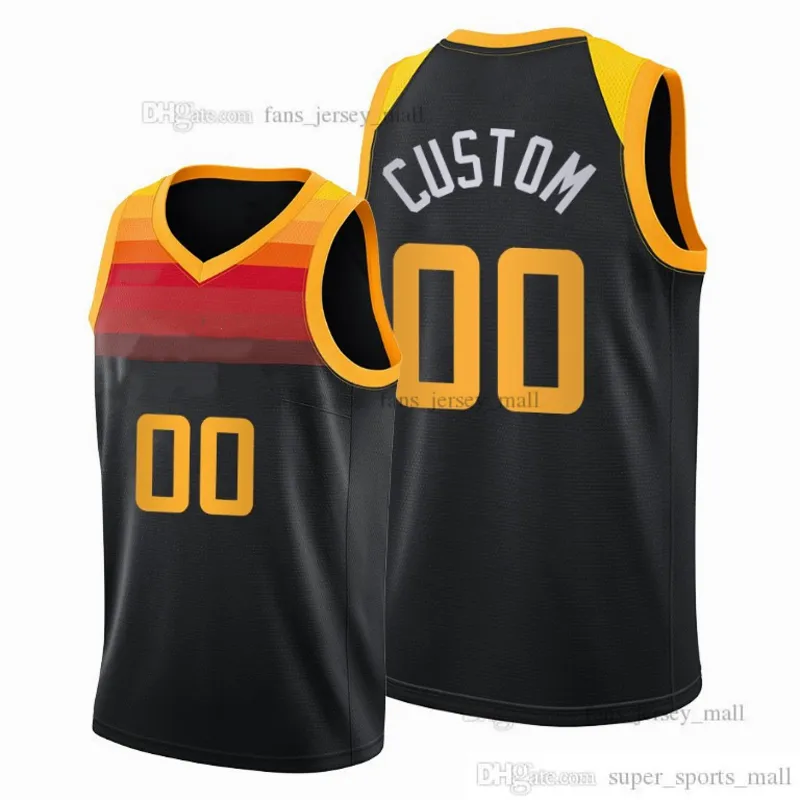 Printed Custom DIY Design Basketball Jerseys Customization Team Uniforms Print Personalized Letters Name and Number Mens Women Kids Youth Utah 108101