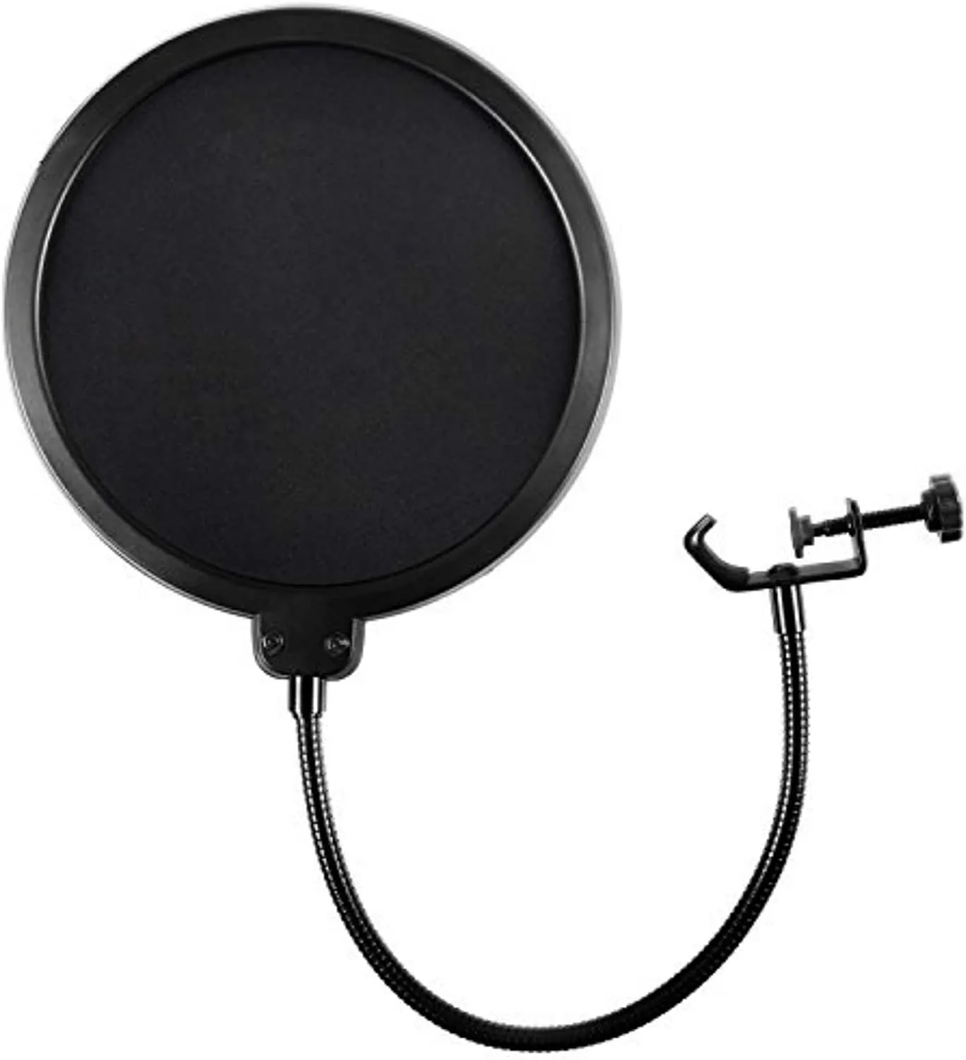 Filtre anti-pop de microphone pour Blue Yeti et tout autre microphone Écran anti-vent à double couche avec bras de stabilisation flexible à col de cygne à 360 ° par Earamble