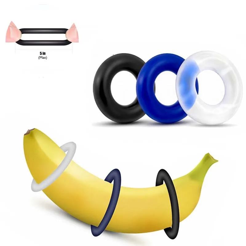 Anneaux Retardateurs En TPE/silicone Pour Homme - Lot De 1, 5 Ou 10 Pièces - Couleur Aléatoire