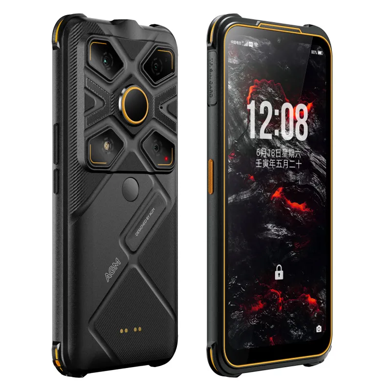 Termografia a infrarossi per telefono cellulare originale AGM G1S Pro 5G 8 GB di RAM 128 GB ROM Snapdragon 480 Android 6,53 "Schermo intero 48,0 MP 5500 mAh Cellulare intelligente a prova di caduta all'aperto