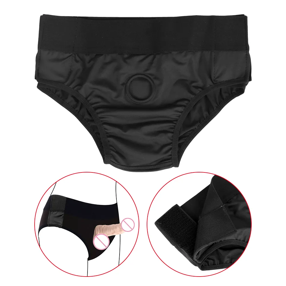 Itens de beleza Strapon calcies com o-rings brinquedos sexy vest￭veis para l￩sbicas Strap-on Dildo Pants Produtos Woman Ajust￡vel Ultra Elastic