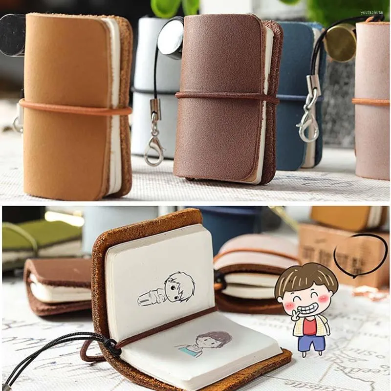 32 fogli Mini quaderno manuale ultra-piccolo Carino sostituibile Tether a fogli mobili Mano Conto Blocco note Pad Cancelleria Kawaii